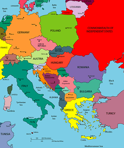 map of europe countries. map of europe countries.