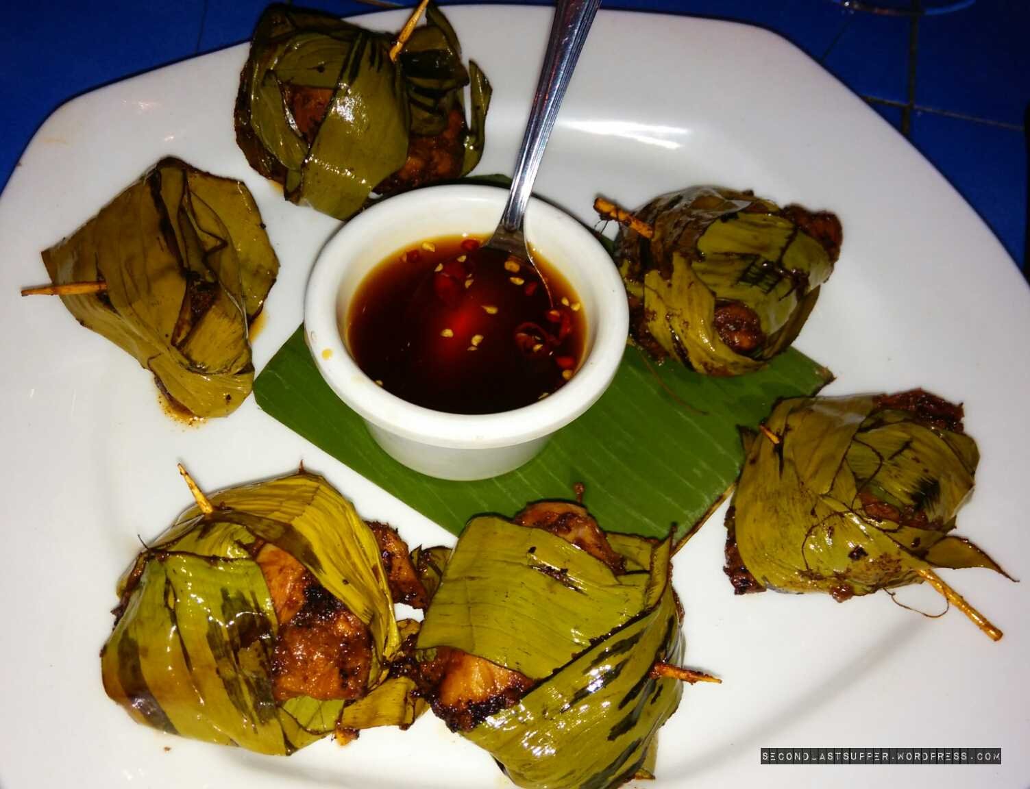 Chicken in green wrappers at Malaka Spice-fnbworld