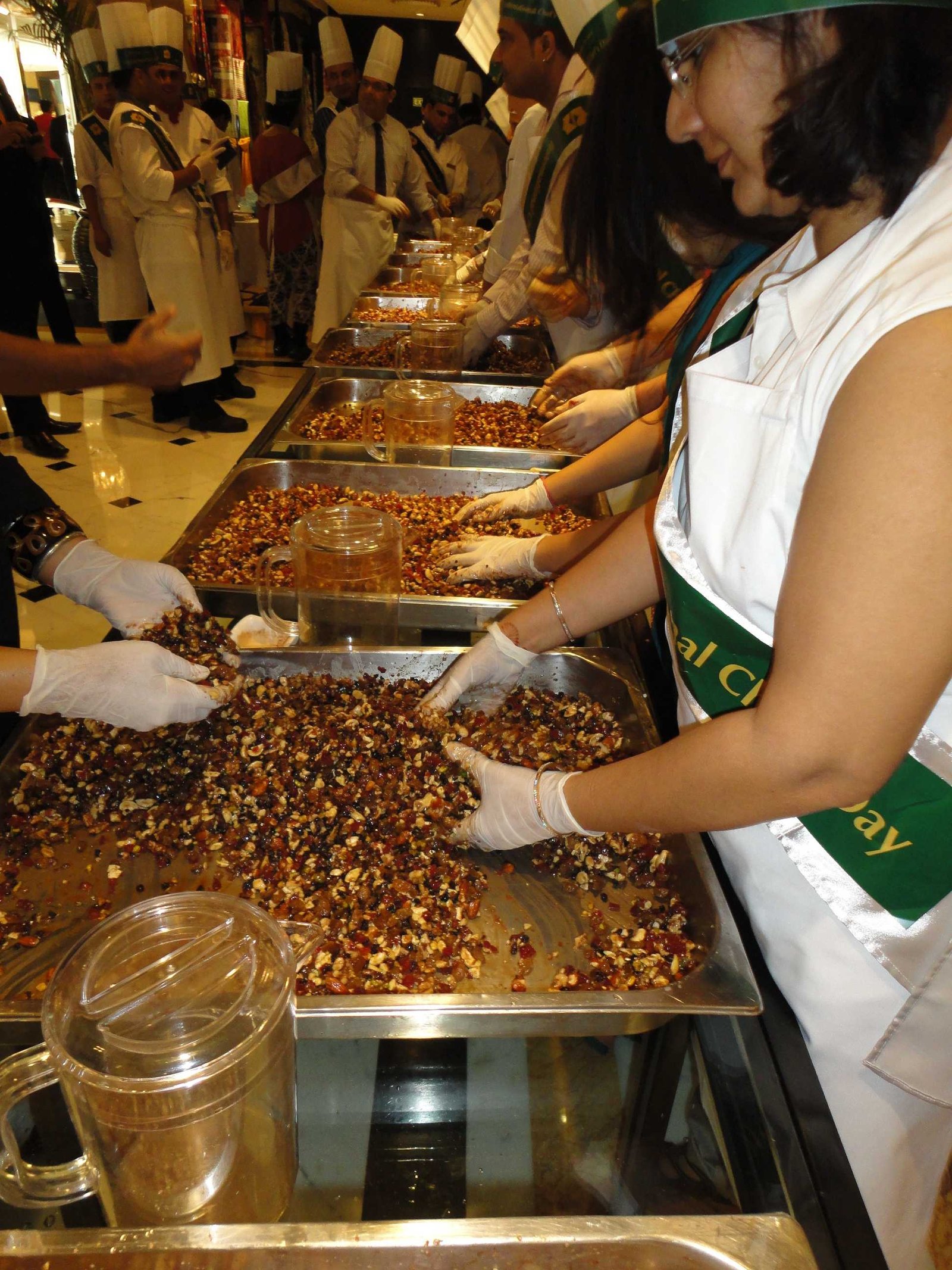 cake-mixing in progress