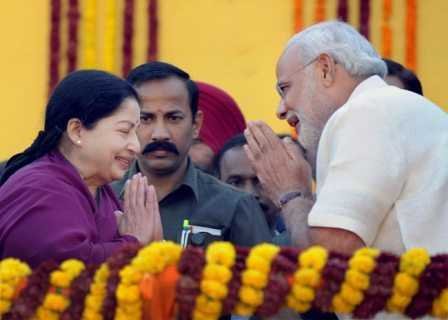 J. Jayalalitha and Narendra Modi-fnbworld