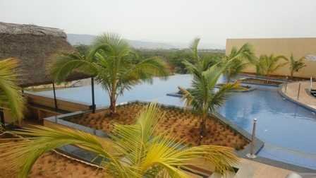 A fine swimming pool set in nature