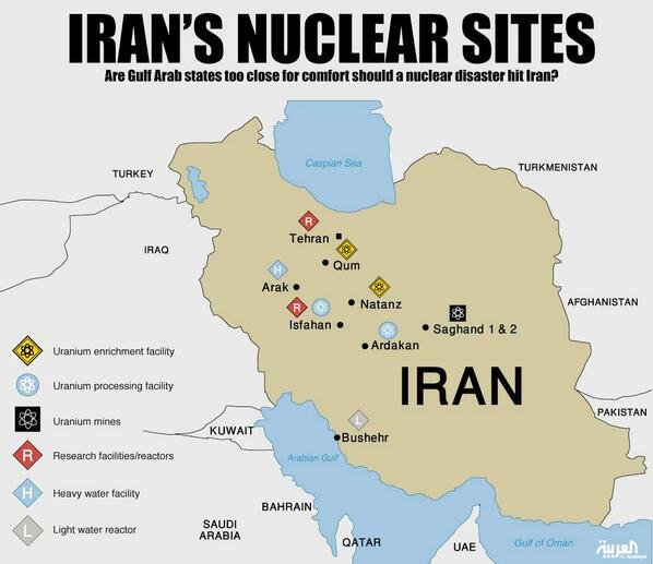 Nuclear sites in Iran-fnbworld
