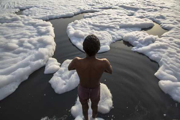 Polluted Yamuna-fnbworld