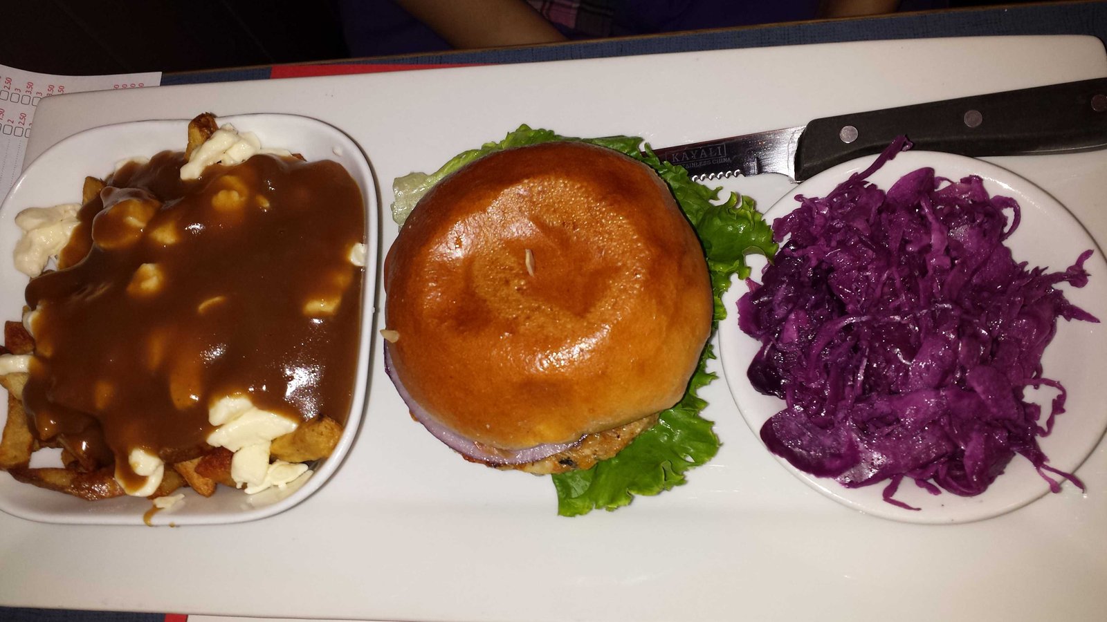 Poutineville-veg burger platter-fnbworld-charu satnarine