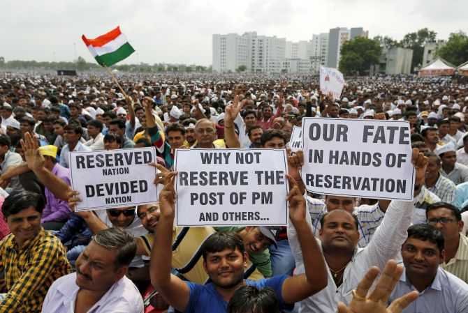 Protestors at Patel Chowk, Ahmedabad-fnbworld