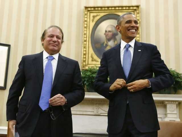 Pak PM Sharief with US Prez Obama-fnbworld