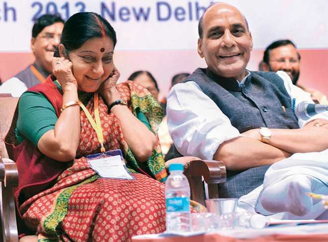 Sushma Swaraj and Rajnath Singh