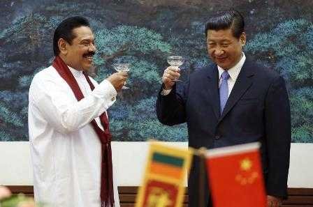 Sri Lankan President Mahinda Rajapaksa with Chinese counterpart Xi Jinping - fnbworld