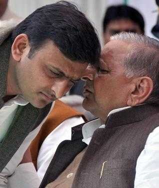 Akhilesh and Mulayam