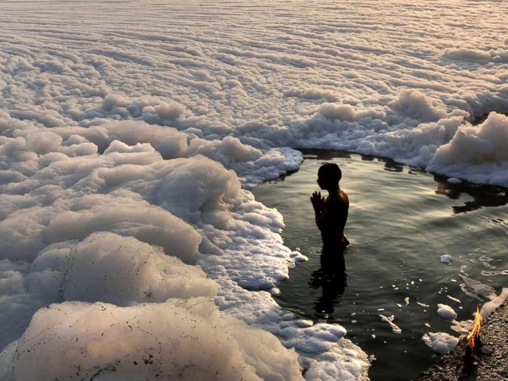 Polluted Yamuna-fnbworld